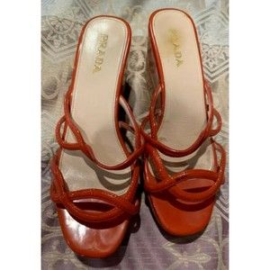 Prada Sandals - Orange - Size 7